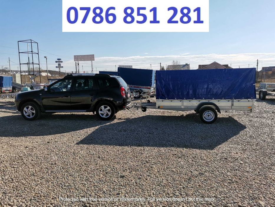 Remorca Auto 750  Repo Basculabila Apicola Atv Moto  Dublu Ax Oferta