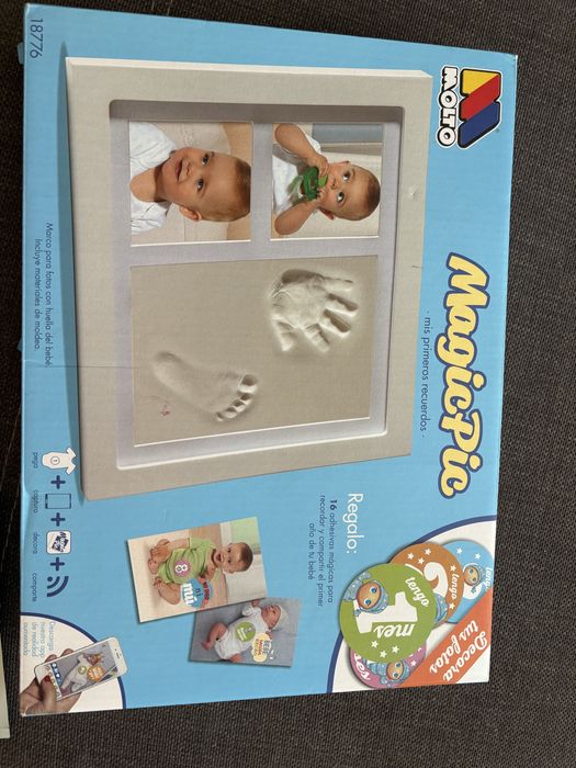 отпечатък бебе с две снимки molto