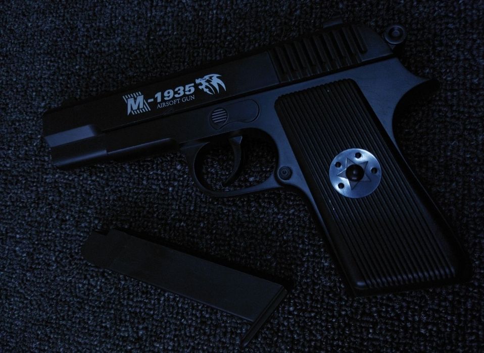 Airsoft gun Strikeball 6mm железный пистолет металлический