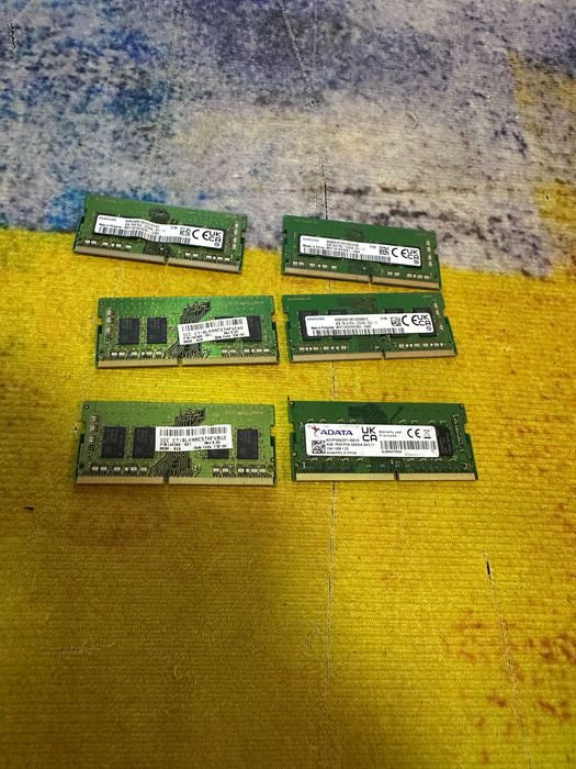 lot 10 x ram laptop 8 gb ddr 4 placuta si 1x 16 gb ddr4