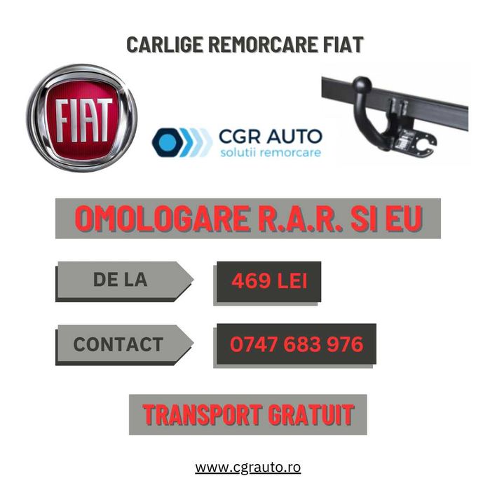 Carlige remorcare Fiat siguranta si calitate premium