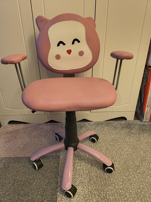 Розов детски стол Кити 54/49/79