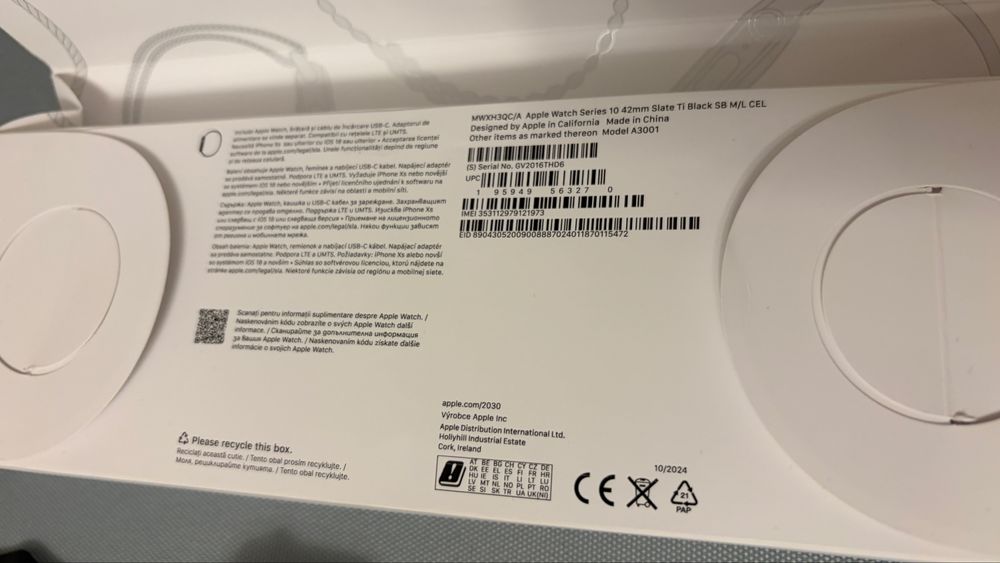 Apple Watch 10  GPS + Cell 42mm Slate Titan Black