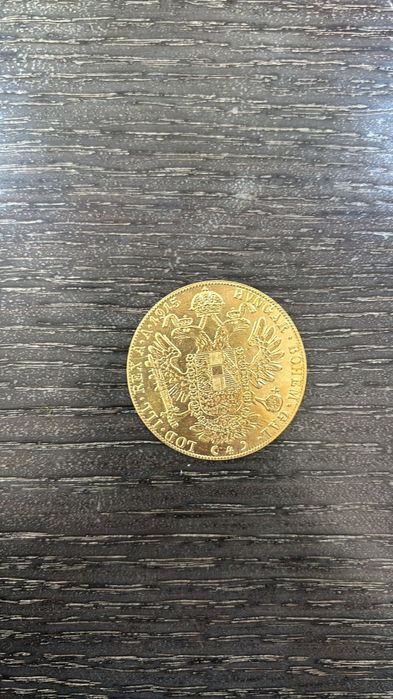 Vând monede placate cu aur de 24k Frank Iosif 4 ducat 1915 1la1