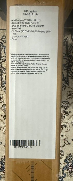 HP Laptop 15-fc0171nia ноутбук новый