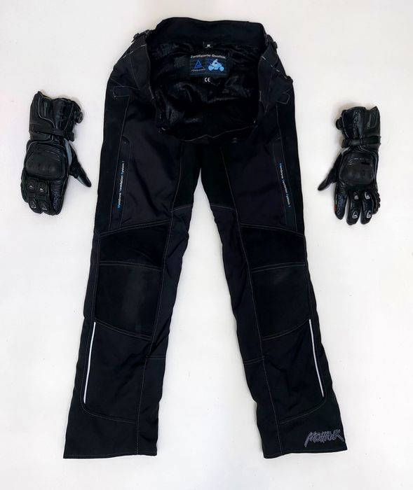 Pantaloni moto Mohawk Touring Leather/Textile Cordura, Nr. M (48-50) & mănuși HELD Boa Air n Dry Gloves Black Nr. 9