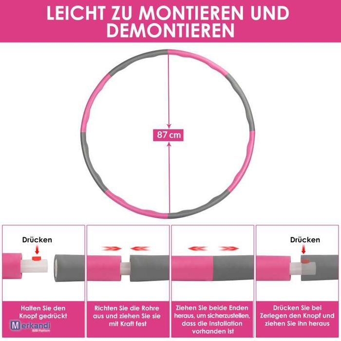 Cerc Gimnastica Fitness si masaj slabit -  Hula Hoop