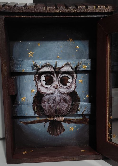 Ключница, ручная роспись