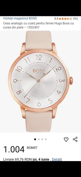 Ceas dama Hugo Boss Eclipse 1502407, produs NOU