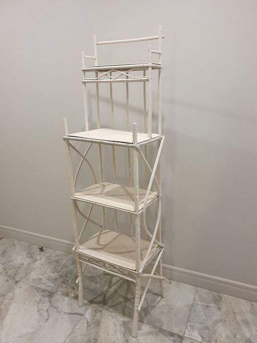 Этажерка / Стеллаж деревянный, белый