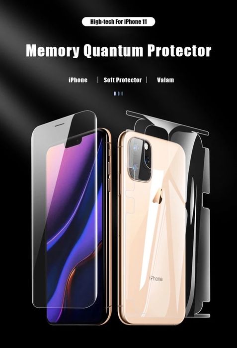 iPhone 13/14/15/16/17 PRO MAX PLUS AIR Folie Silicon Full Fata Spate