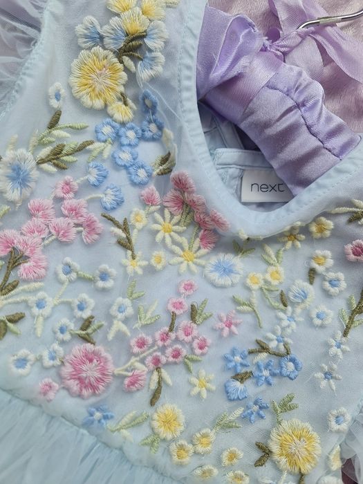 Рокля в синьо - зелено Next 3 г