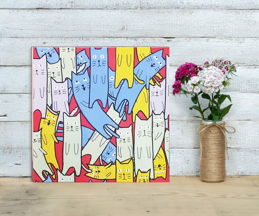 Картина. Коты. Кот.