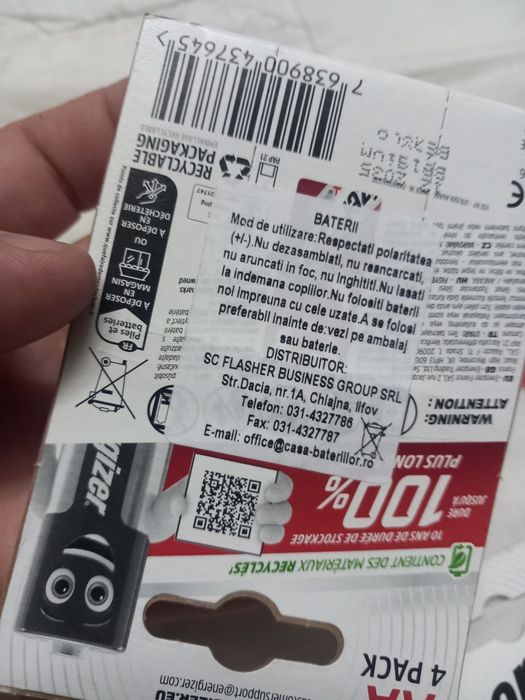 Baterii Baterie AA Energizer Max - 10 seturi sigilate x 4buc