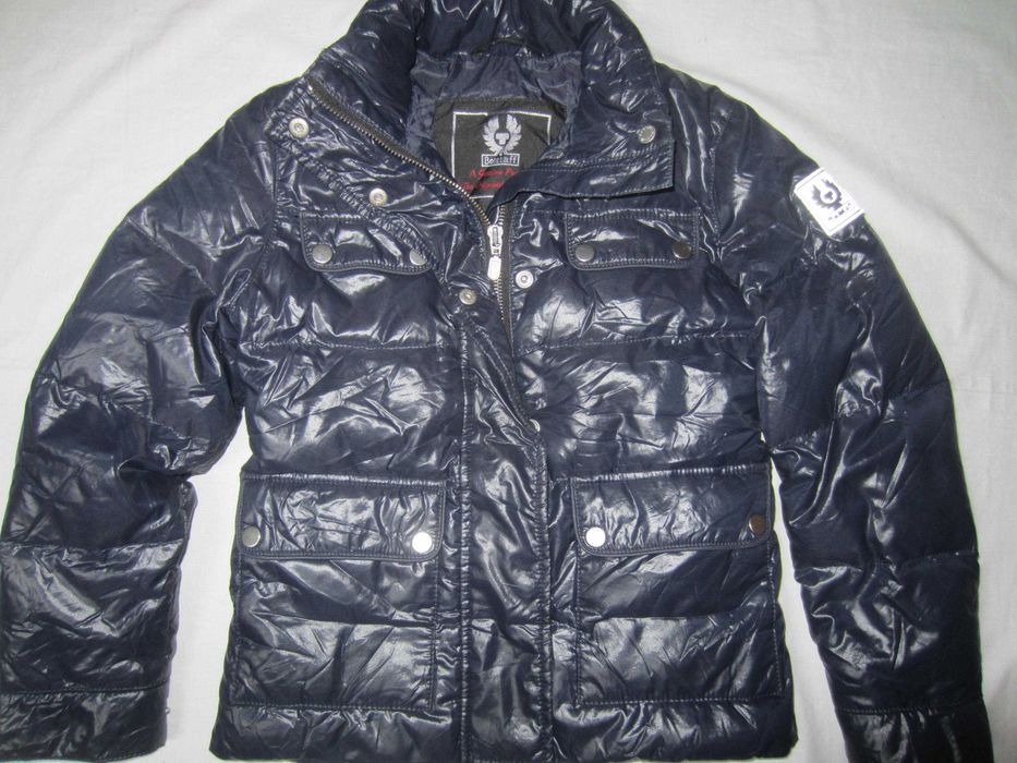 Geaca fetita Belstaff, masura 8,puf+fulgi, stare f.buna