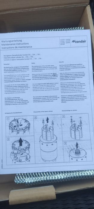ТЕНЫ парогенератора CONDAIR  D3.../D4.../D6...