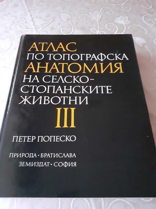Атласи по топографска анатомия на селскостопанските животни/ 3 тома/