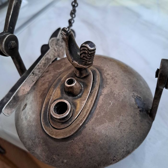 Сребьрна маслена Лампа 1780г.