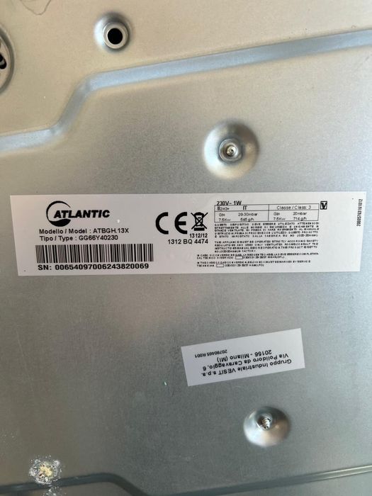 Plita de inox firma Atlantis