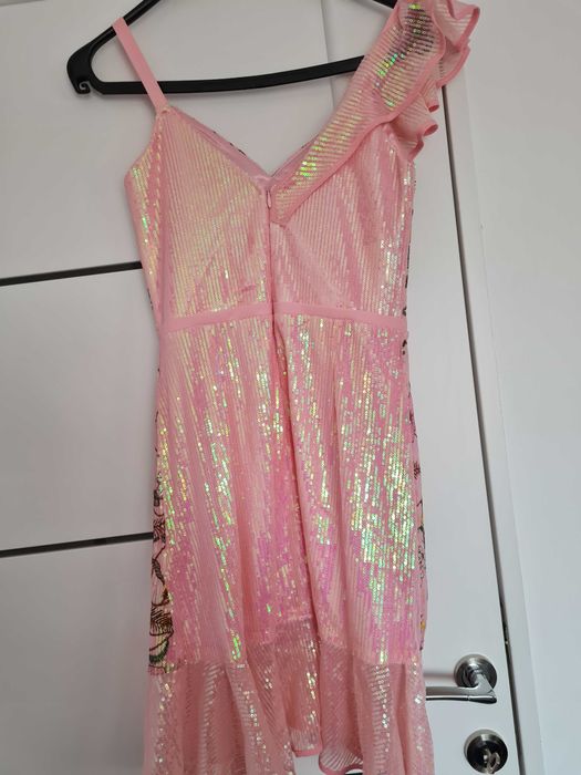 Rochie dama marimea 36 roz  cu paiete