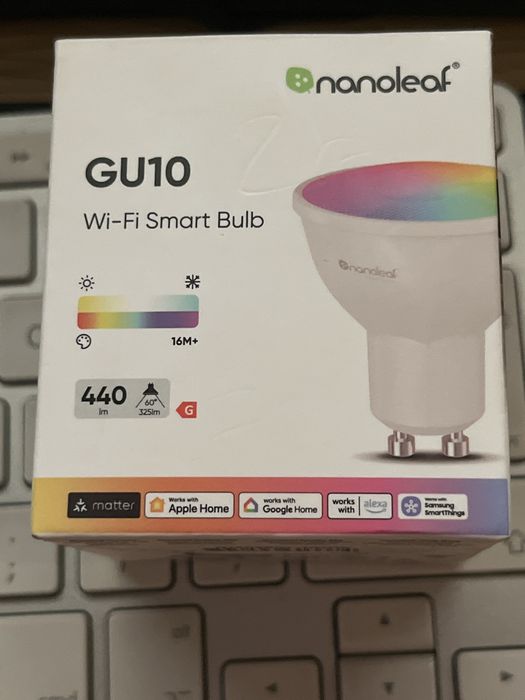 Apple HomeKit Matter NanoLeaf gu10 луни 5бр