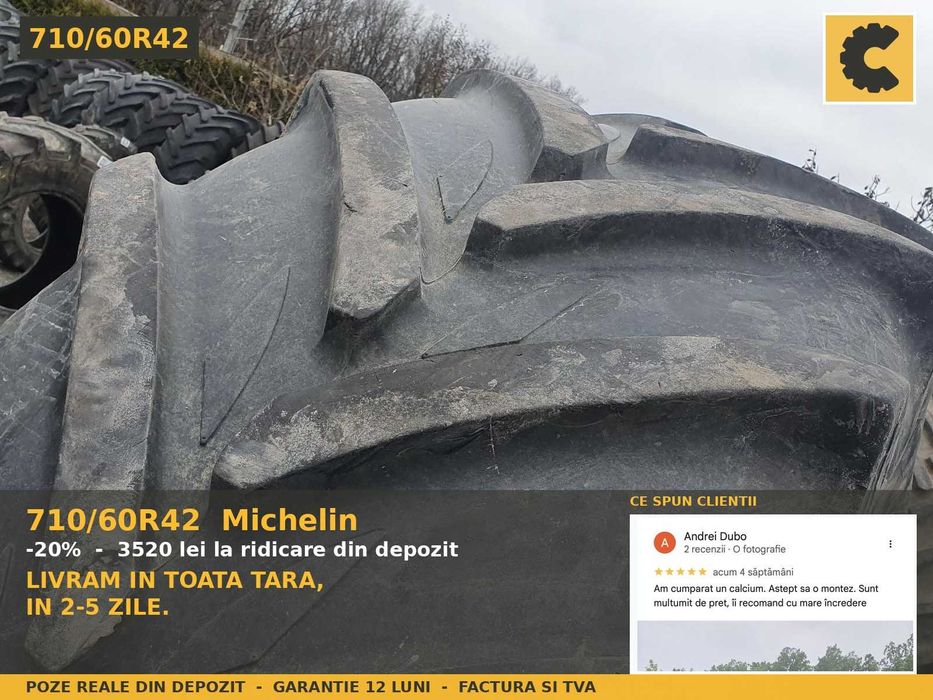 Cauciucuri 710/60R42 Michelin Anvelope Tractor Mare SH REDUCERE