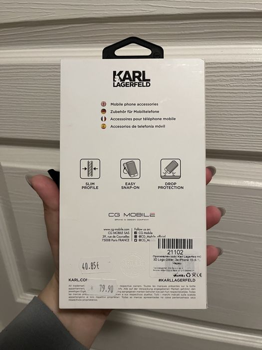 Кейс Karl Lagerfeld за Iphone 15