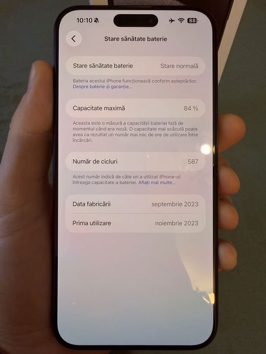 iPhone 15 Pro Max 256GB — Stare EXCELENTĂ, Blue Titanium + Accesorii