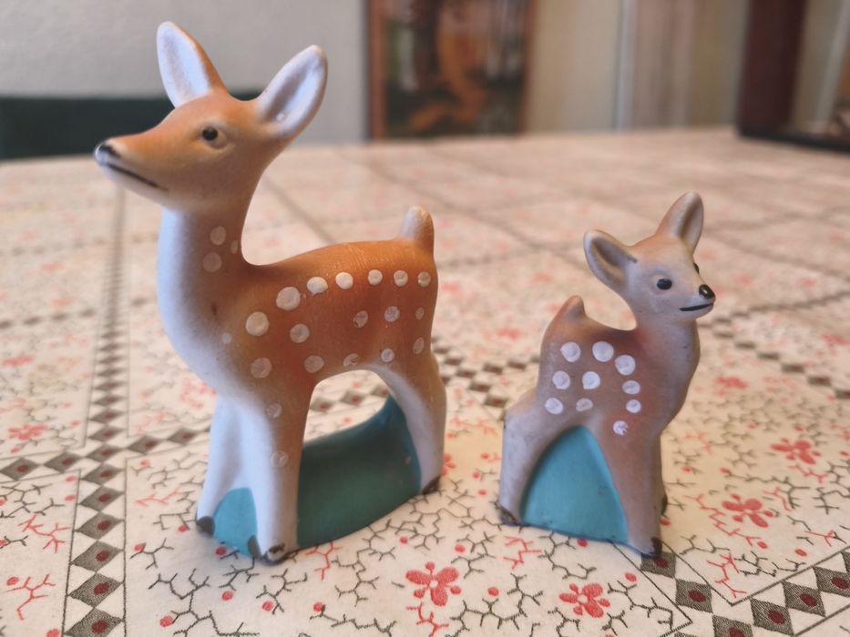 СССР статуэтки из рога и фарфор