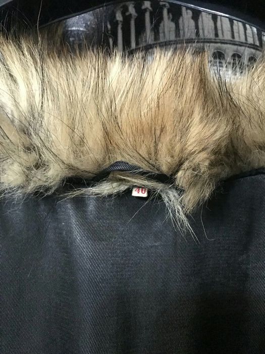 Палто от енот (миеща мечка), естествен косъм!