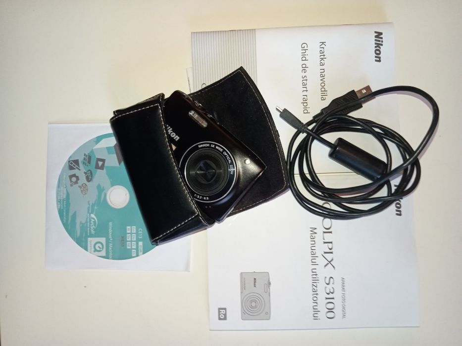 Vând aparat foto Nikon Coolpix S3100 – 300 lei negociabil