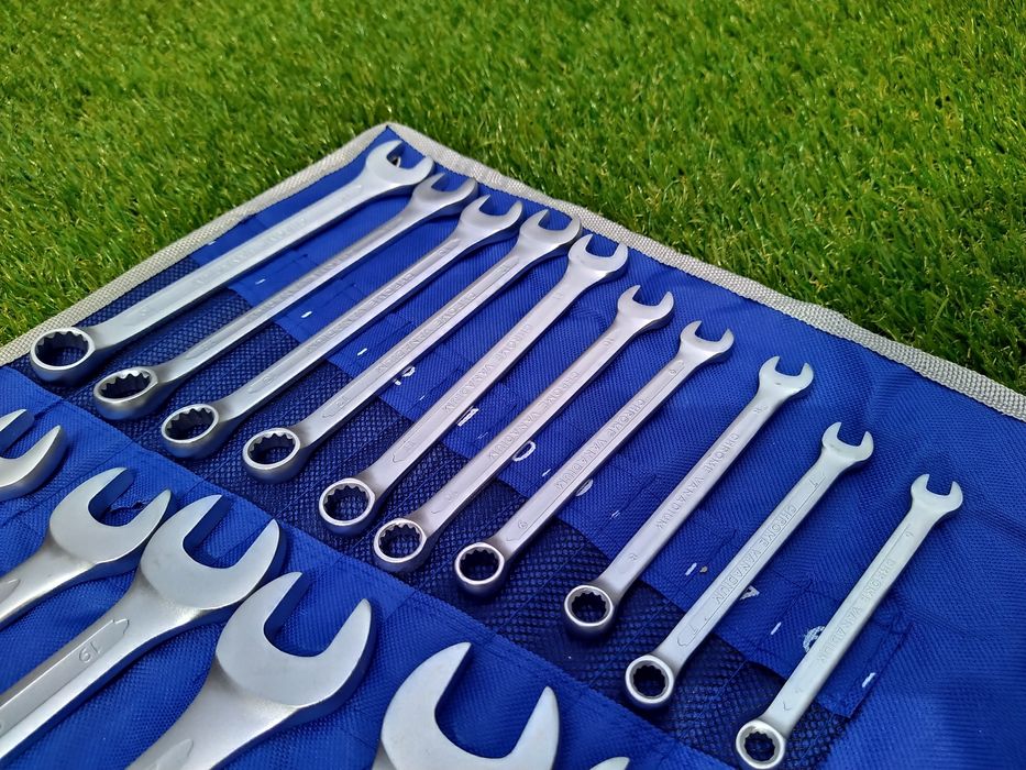 Set chei combinate 21 piese chrome vanadium 6 - 32 mm Fixe si inelare