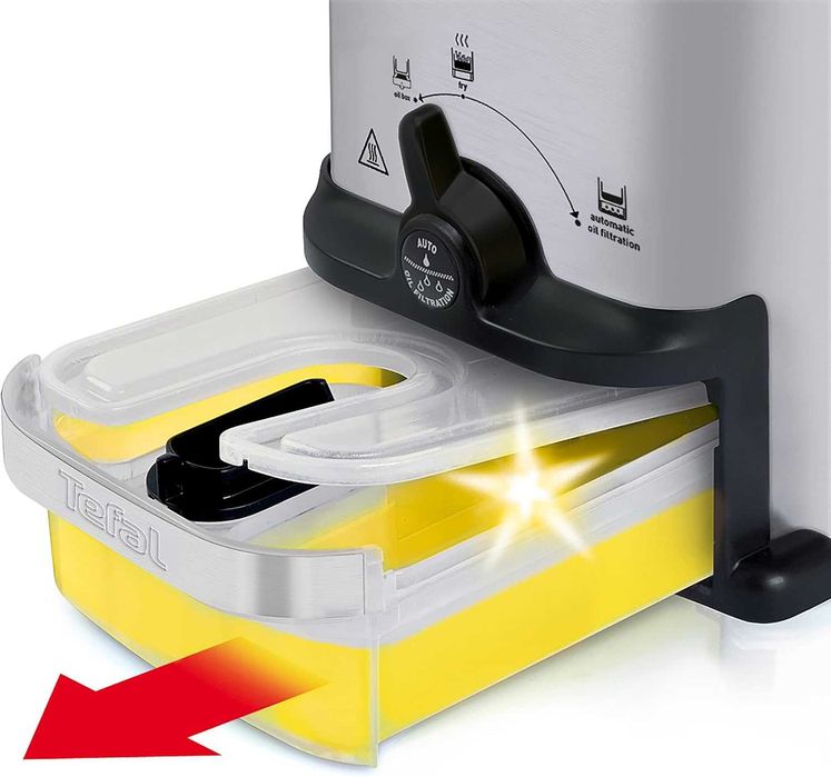 Фритюрник Tefal Oleoclean Compact 2L (FR7016) 1500W с маслена филтрация