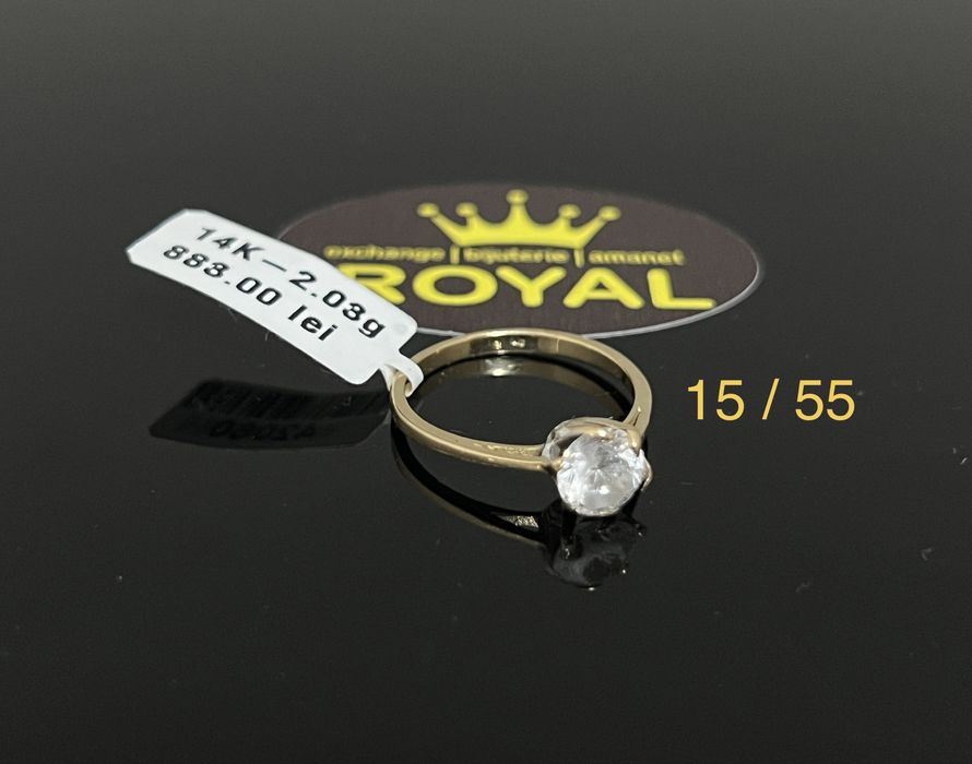 Bijuteria Royal CB : Inel dama aur 14k 2,03 grame