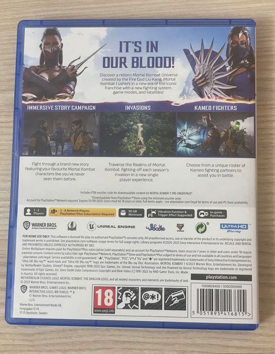 лицензионный диск Mortal Kombat 1 для PS5