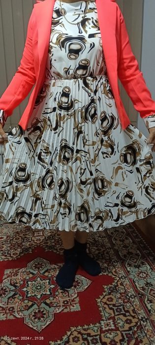 Платье двойка 46 размер 5000тг