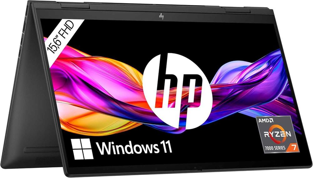 Laptop 2-in-1 HP Envy x360 15-fh0275ng | NOU la cutie | AMD Ryzen 7-7730 | 16GB RAM | 1TB SSD | Ecran 15.6" FullHD Touchscreen | Windows 11