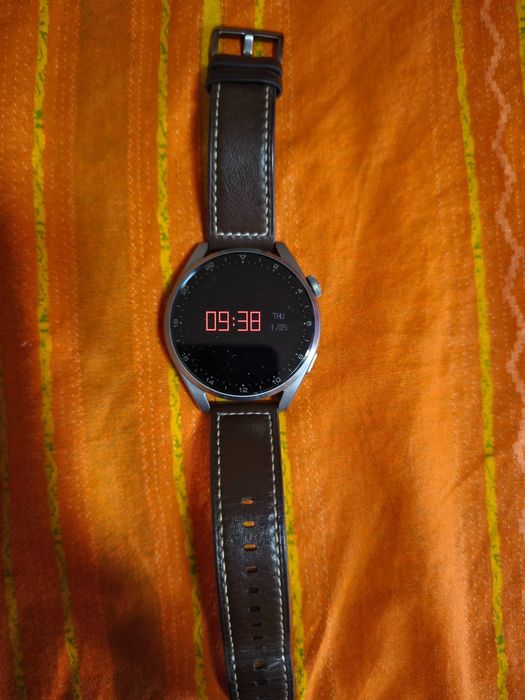 Huawei Watch 3 Pro Brown Leather Strap