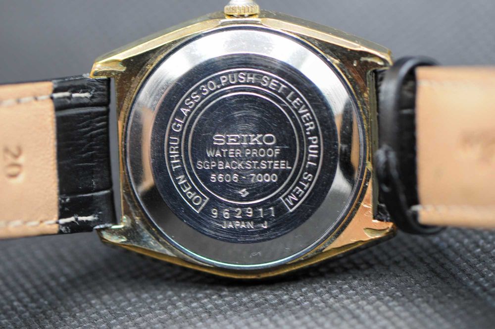 Мъжки японски автоматичен часовник - Seiko Lord Matic - 5606 - 7000