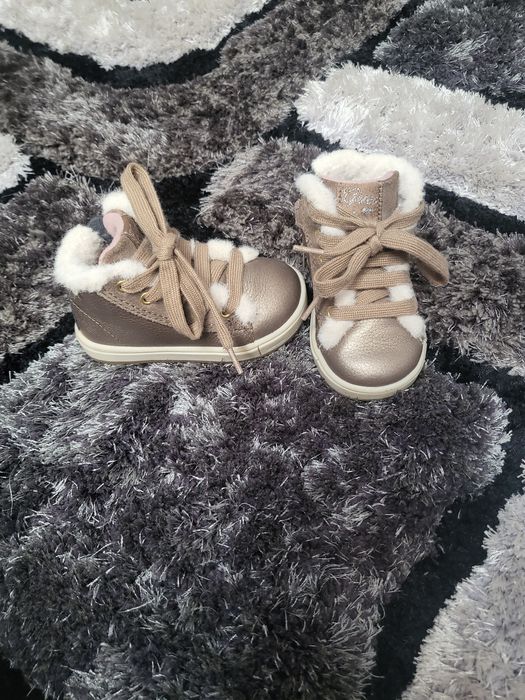 Ghete  piele inblanite copii Geox nr 20