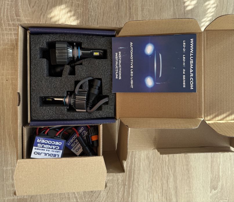 Kit led HB3 LUSMAR 6000k 15000 lumeni 110W/set Canbus - fara eroare