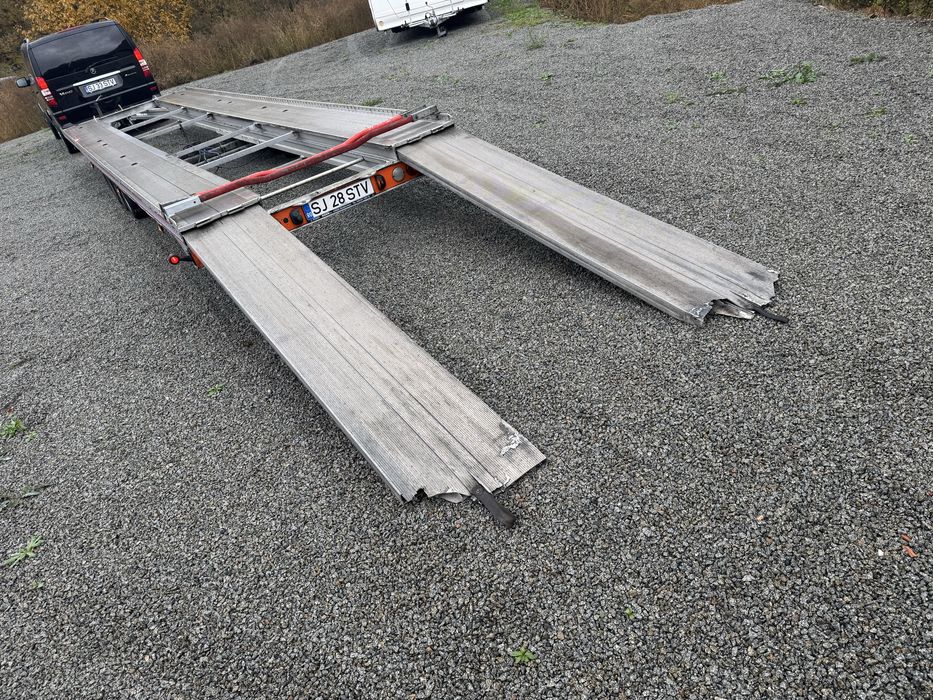 Vand trailer dublu Fitzel 2 pozitii full aluminiu