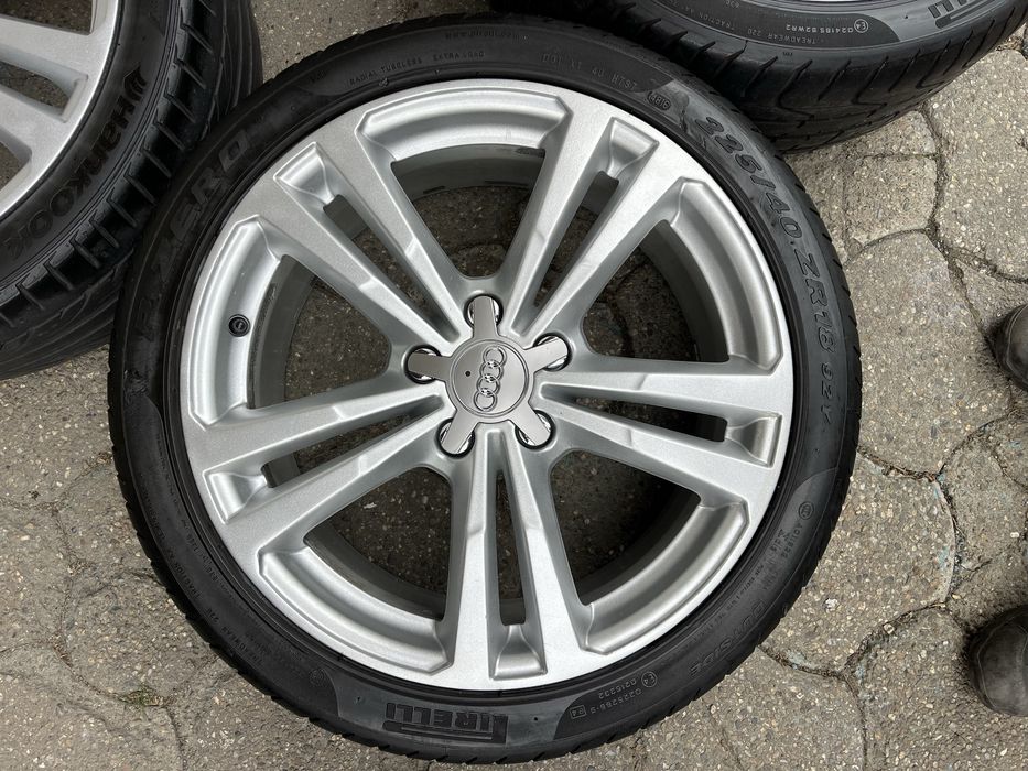 Jante aliaj 5x112mm, anvelope vara 225/40 R18 Audi A3, Vw, Seat, Skoda
