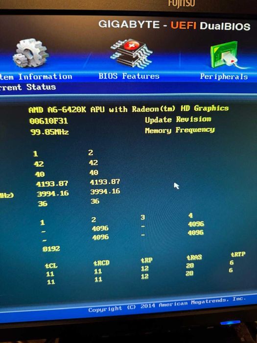 kit MB FM2+ AMD A6-6420K 8Gb ram