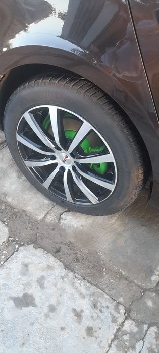 Jante platin 5*112  stare buna anvelope 215 50 17 iarna !!