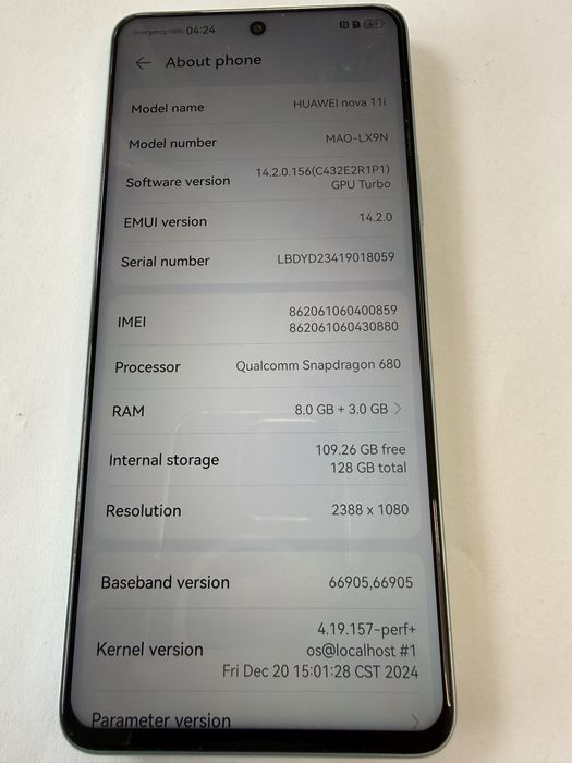 Huawei nova 11 i 8/128gb Перфектен!
