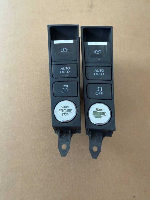 Set bagheta buton frana de mana si start stop VW PASSAT B7 CC facelift cu volan stanga