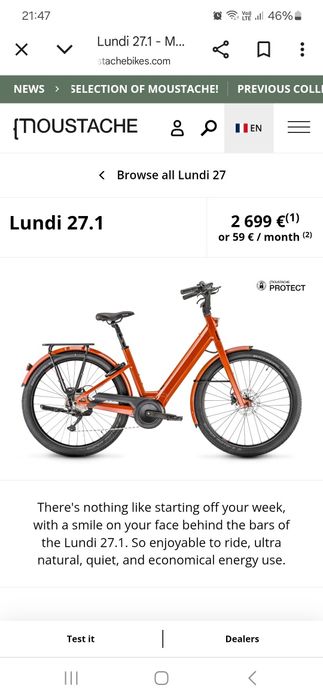 Bicicleta electrica Moustache Lundi 27- Bosch