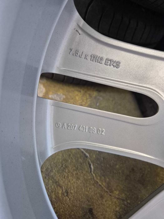 4 ROTI Jante Anvelope 5x112 235/45/17 OEM Mercedes C-Class E-Class