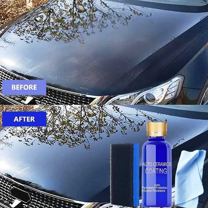 9H Керамично покритие/Течно стъкло за предпазване на автомобилна боя.